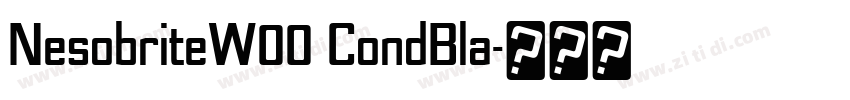NesobriteW00 CondBla字体转换